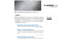 Desktop Screenshot of le-metal.net